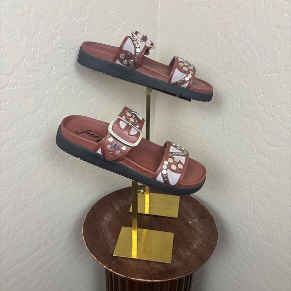 NWOT - Free People - Revelry Studded Sandals - Picture 4 of 6